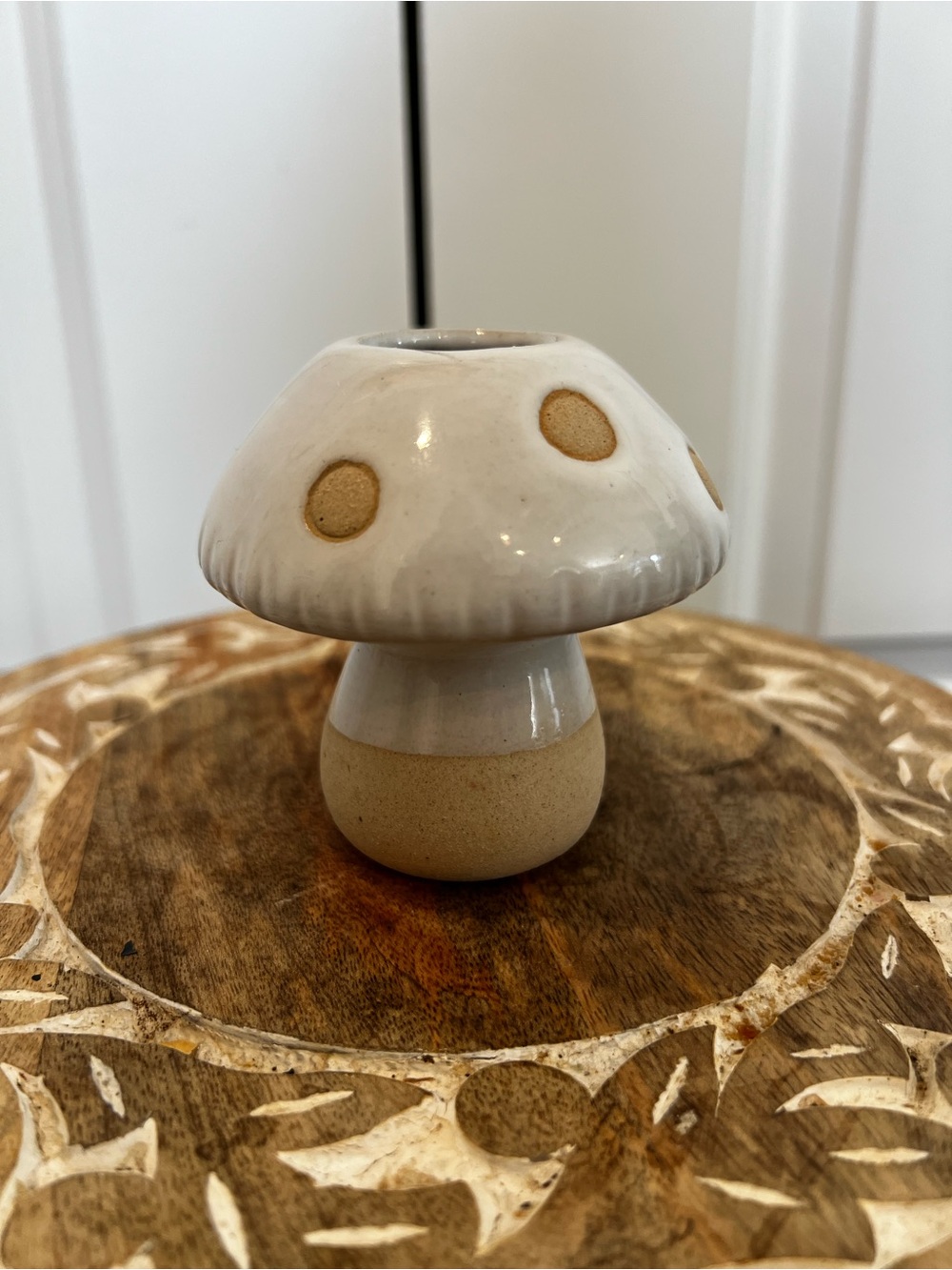 Target Ceramic Mushroom Accent in White and Tan